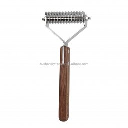 Pet Dematting Comb Factory - 18 Blade Wood Handle for Dog Cat