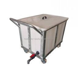 Tube Food Bucket Manufacturer - with Roller 700L to 2500L