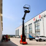 Telescopic Mast Lifting Platform Factory - 9.2m Automatic Drive Self Propelled Outdoor
