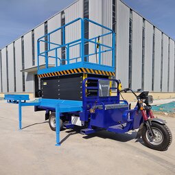 Electric Scissor Lift Platform Factory - Tricycle Aerial Battery Driving Hydraulic