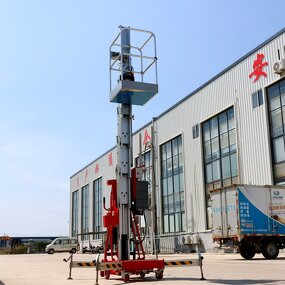 Electric One Man Lift Manufacturer - 4-14m Portable Vertical Single Mast with CE ISO