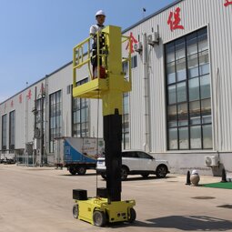 Self Propelled Mast Lift Manufacturer - CE Certificated 14m Electric Telescopic
