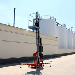 Single Mast Aluminum Lifts Factory - 8m Vertical Telescopic Hydraulic Driving Narrow