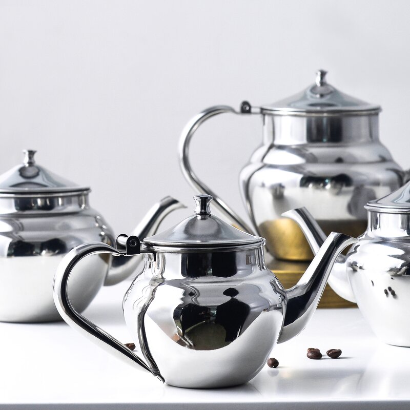 Turkish Kettle Supplier - Hot Selling Arabic Stainless Steel Morocco Tea Pot