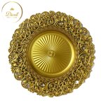 Charger Plate Supplier - Cheap 13 Inch Gold Wholesale Plastic High Quality Round