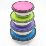 Storage Box Seal Pot Supplier - Stainless Steel 4pcs/3pcs Set with Snap-on Covers
