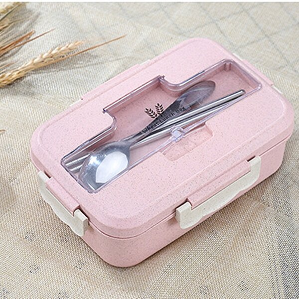 Wheat Straw Lunch Box Manufacturer - Dinnerware Food Container Children Kids School Office
