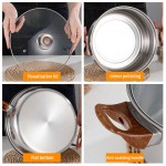 Stainless Steel Cookware Set Factory - Hot Sale with Brown Bakelite