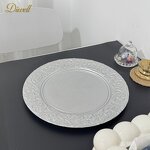 Round Charger Plate Factory - Dinnerware Plastic 13 Inch Gold Luxury High Quality