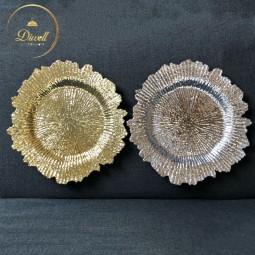 Dinner Plate Supplier - Chargers for Plate Banquet Tableware Plastic Painting Wedding