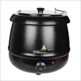 Soup Pot Manufacturer - China Factory Wholesale Buffet Stainless Steel 10L Black Electric