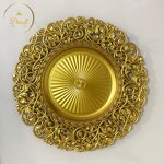 Charger Plate Supplier - Cheap 13 Inch Gold Wholesale Plastic High Quality Round