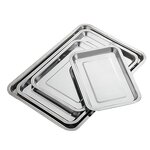 Rectangular Tray Factory - Restaurant Stainless Steel Towel Storage Serving Tray