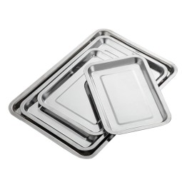 Rectangular Tray Factory - Restaurant Stainless Steel Towel Storage Serving Tray