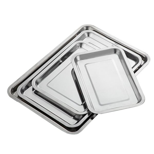 Rectangular Tray Factory - Restaurant Stainless Steel Towel Storage Serving Tray