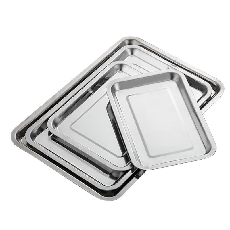 Rectangular Tray Factory - Restaurant Stainless Steel Towel Storage Serving Tray