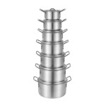 Aluminum Stockpot Cookware Sets Supplier - Hot Sale 7pcs Double Handle with Lid