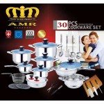Stainless Steel Cookware Set Supplier - Popular Models Professional Wholesale Hot 30Pcs