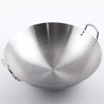 Wok Manufacturer - Professional Stainless Steel 26-100cm Fry Pan Two Handles