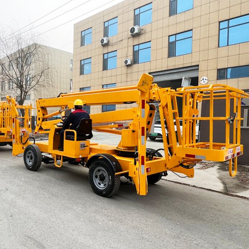 Self Lifting Trailer Manufacturer - Operation Scissor Platform Fold Mobile Towable
