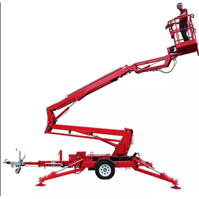 Trailer Mounted Boom Lift Supplier - Hydraulic Telescopic Outdoor New Condition Steel