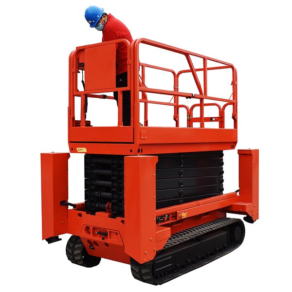 Mobile Scissor Lift Manufacturer - 8m 500kg Manlift Outdoor Construction Traction Type