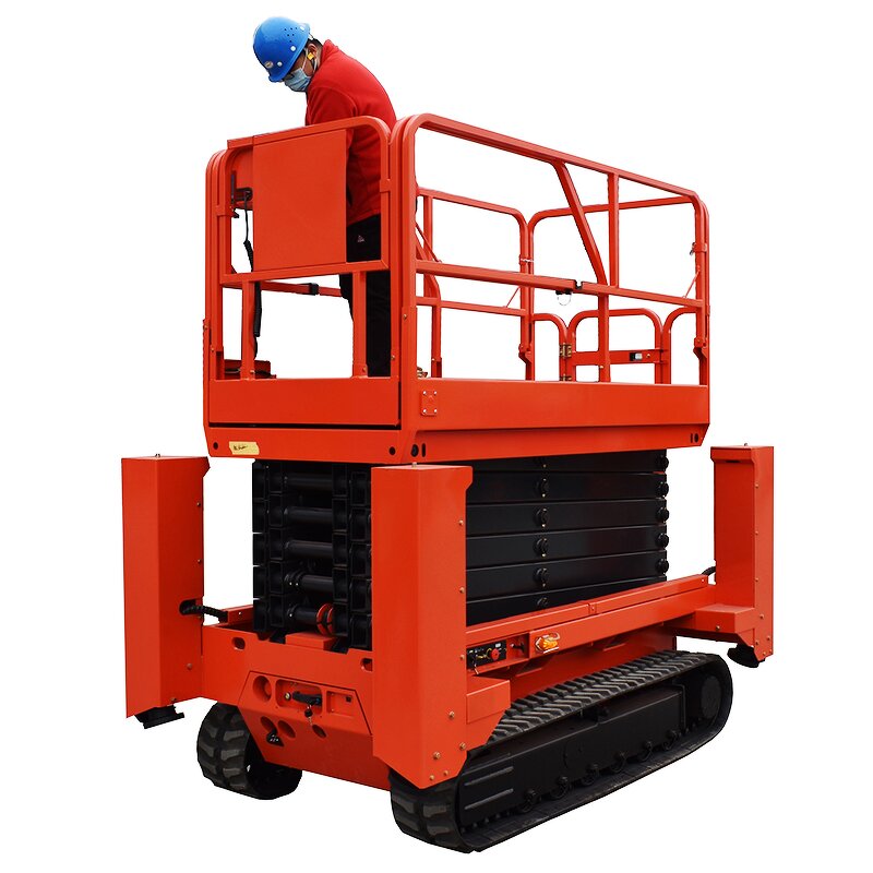 Mobile Scissor Lift Manufacturer - 8m 500kg Manlift Outdoor Construction Traction Type