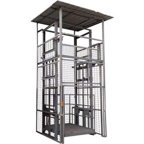 Hydraulic Goods Lift Platform Supplier - Heavy Duty Electric 2 Ton Fixed Rail 16m