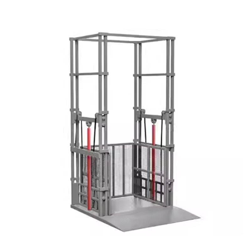 Guide Rail Cargo Elevator Supplier - DY 0.5~5 Ton Steel Structure Indoor Lifting