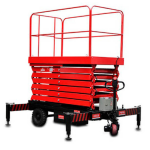 Portable Aluminium Work Platform Factory - 300-500kg Mini Mobile Scissor Type