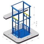 Goods Lift Manufacturer - 2000kg 3 Floors Vertical Warehouse