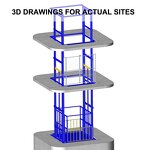 Goods Lift Manufacturer - 2000kg 3 Floors Vertical Warehouse