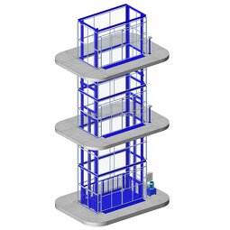 Goods Lift Manufacturer - 1000kg Hydraulic Vertical 3 Storeys