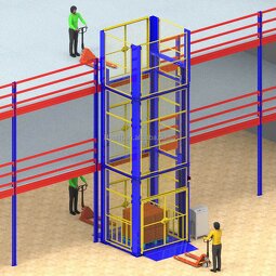 Goods Lift Manufacturer - 2000kg 3 Floors Vertical Warehouse