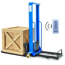 Semi Electric Stacker Manufacturer - Small Self Load 500kg Portable