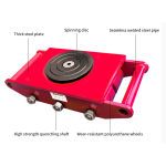 Heavy Items Cargo Roller Skate Trolley Supplier - 6-30 Ton Carry Small Tanks