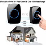 Waterproof Doorbell Factory - 1-3 Receivers 60 Ringtones