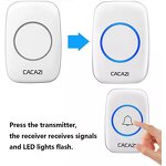 Waterproof Doorbell Factory - 1-3 Receivers 60 Ringtones