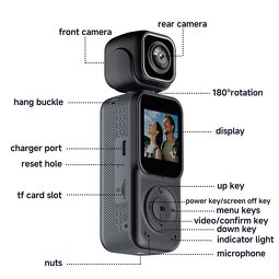 4K Camera Manufacturer - Wearable Dual WiFi 1.5" IPS