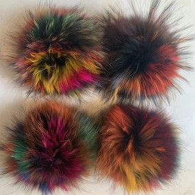 Fur Ball Factory - Big Raccoon Pom for Shoes Boots