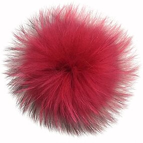 Fur Pompom Factory - Real Fur Ball with Buckle