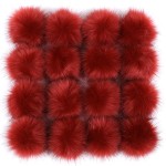 Faux Fur Pompon Factory - 12cm Fluffy Ball with Rubberband