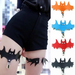 Leg Garter Factory - Halloween Leather Bat Punk Ring