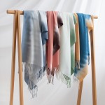 Faux Cashmere Scarf Manufacturer - Women's Gradient Warm Soft