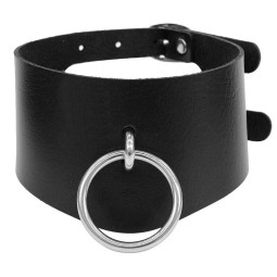 Choker Factory - Punk Leather Metal Collar Necklace