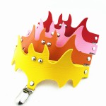 Leg Garter Factory - Halloween Leather Bat Punk Ring