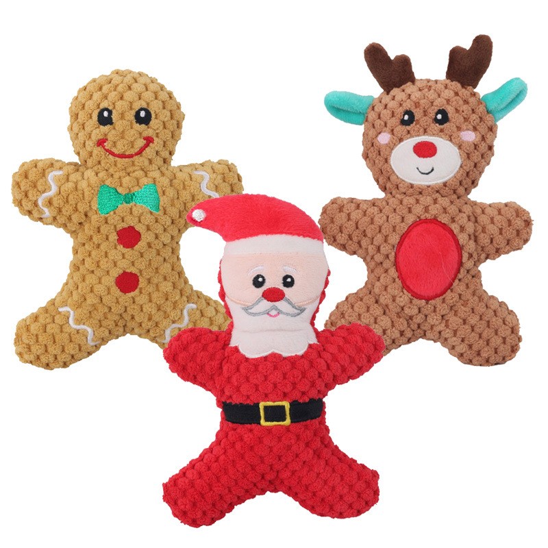 Dog Toy Manufacturer - Christmas Snowman Elk Santa Plush