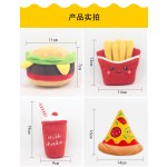 Dog Toy Manufacturer - Plush Burger Pizza Fries Interactive