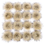 Faux Fur Pompon Factory - 12cm Fluffy Ball with Rubberband