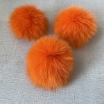 Fox Fur Pom Manufacturer - 10cm Natural Pompon for Ski